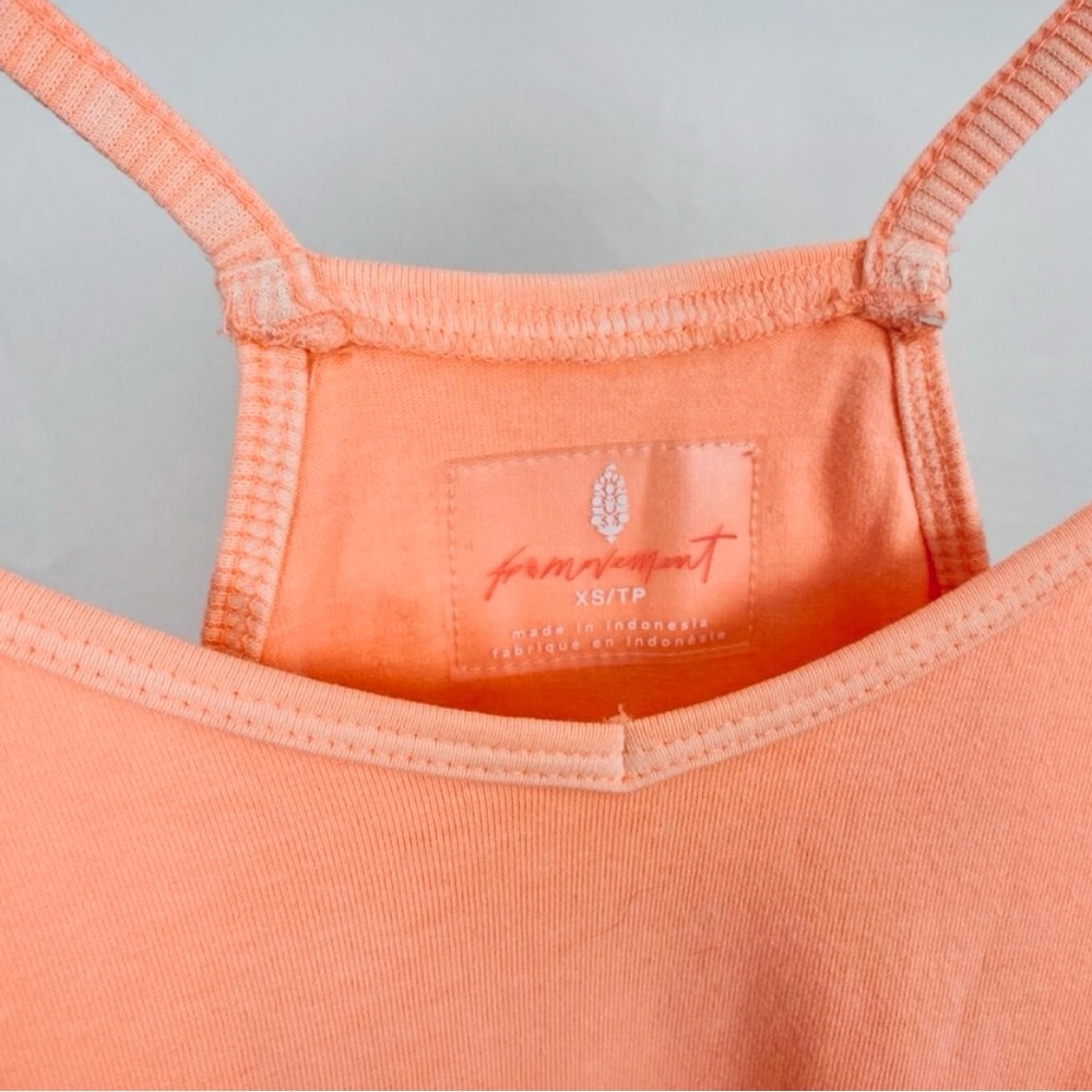 NWT FP Movement - Free People Hot Shot Onesie - Melon/Papaya - Size XS - Picture 5 of 8